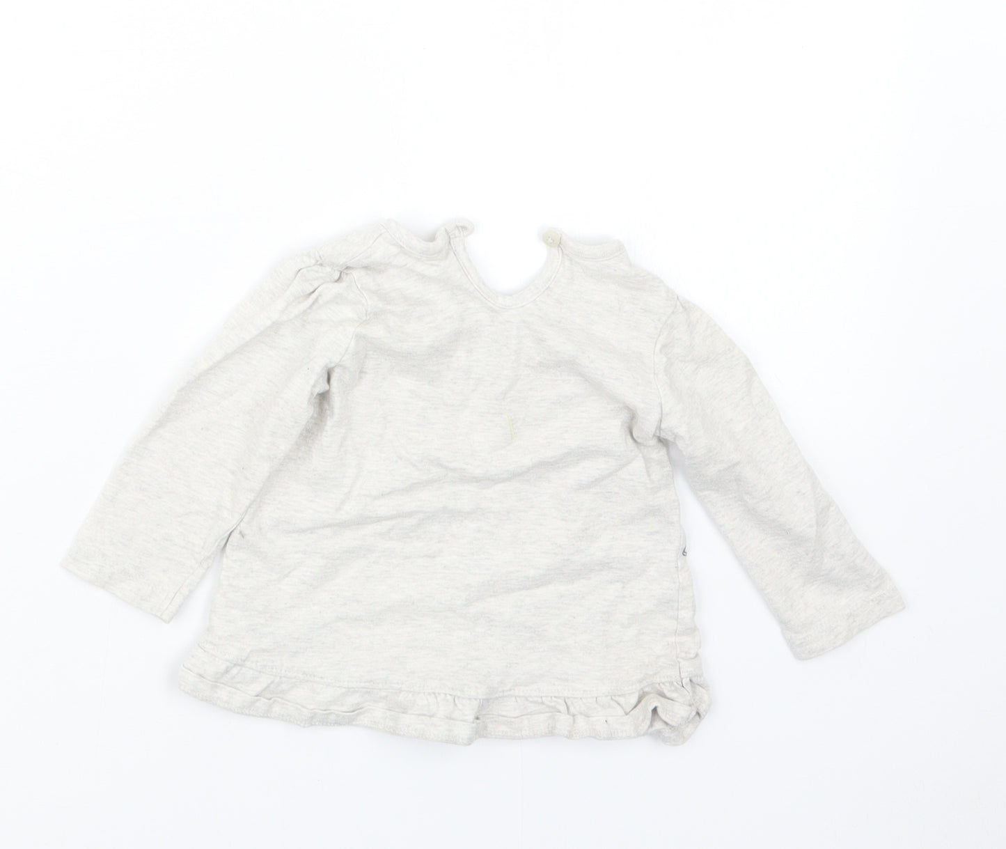 George Girls Grey   Basic T-Shirt Size 6-9 Months  - Minnie Mouse