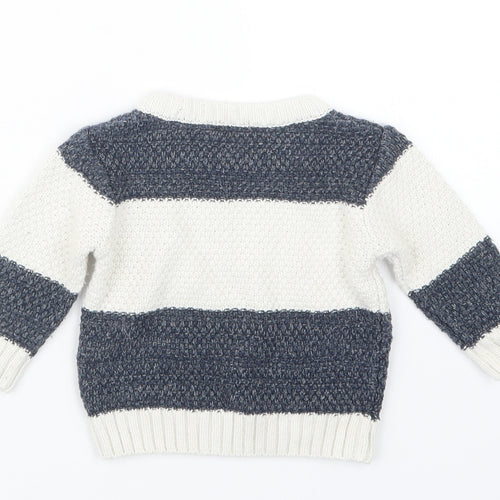 NEXT Boys Grey  Knit Pullover Jumper Size 3-6 Months