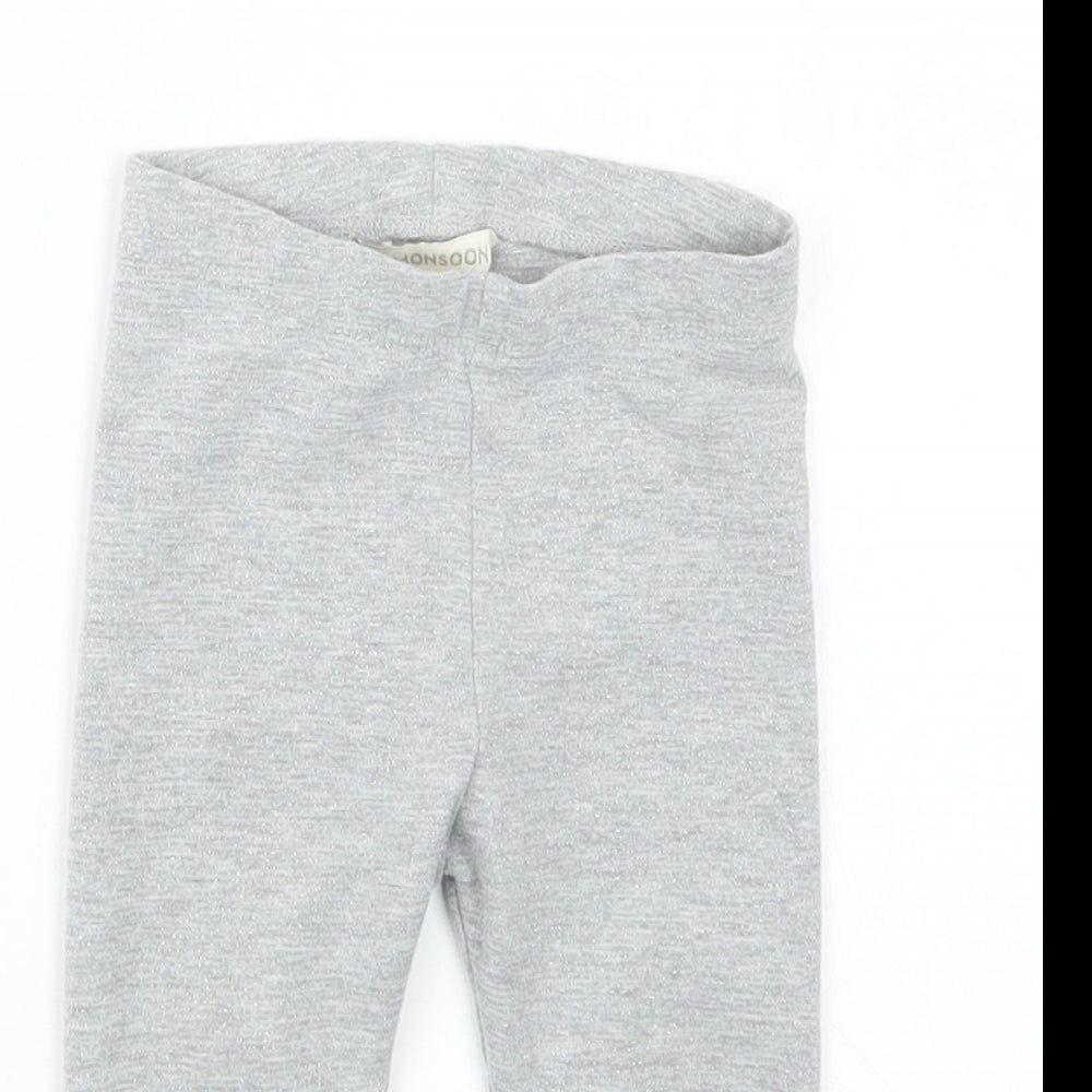 Monsoon Girls Grey   Capri Trousers Size 6-9 Months