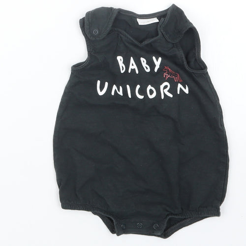 NEXT Girls Black   Babygrow One-Piece Size 6-9 Months