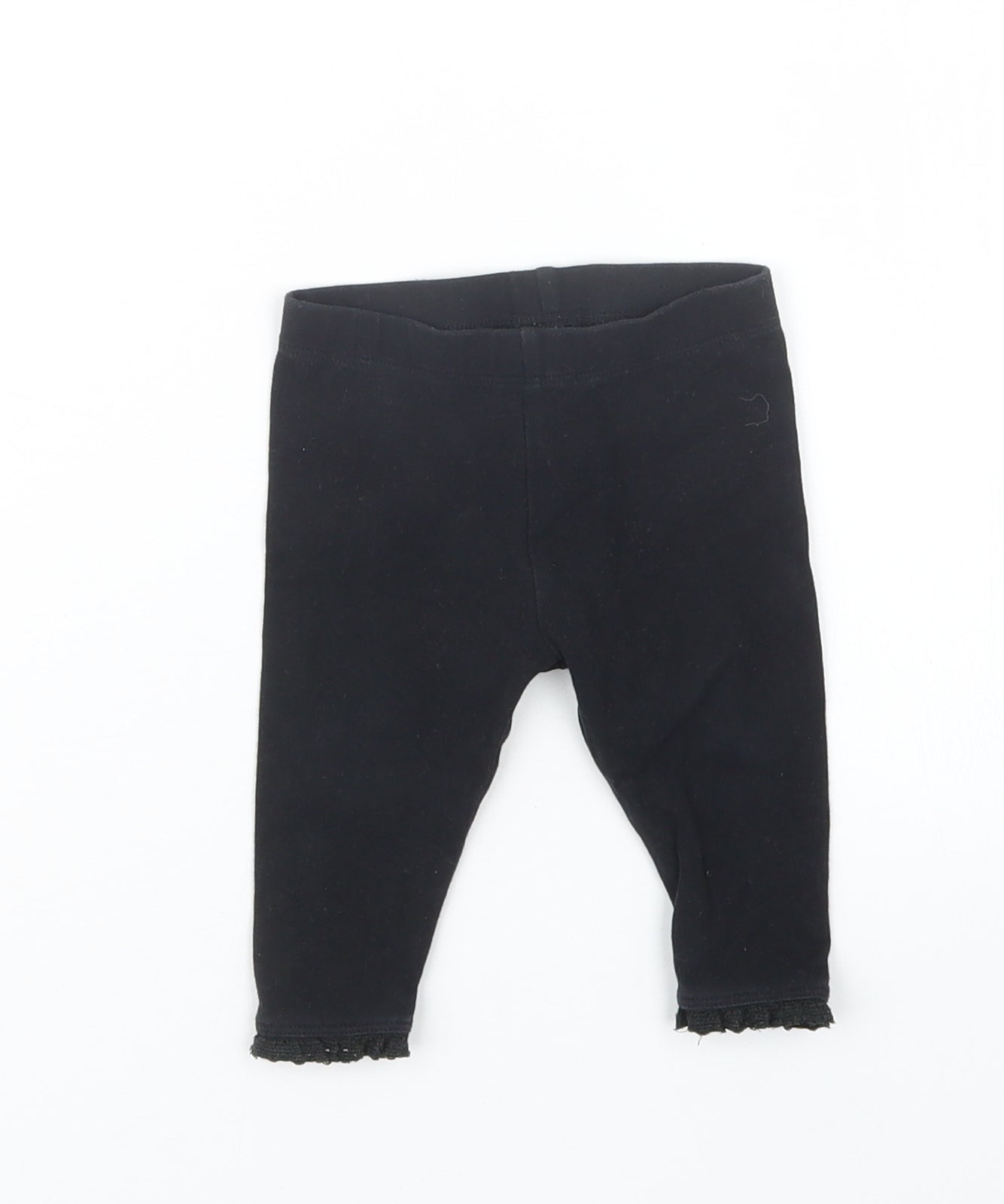 NEXT Girls Black   Capri Trousers Size 3-6 Months
