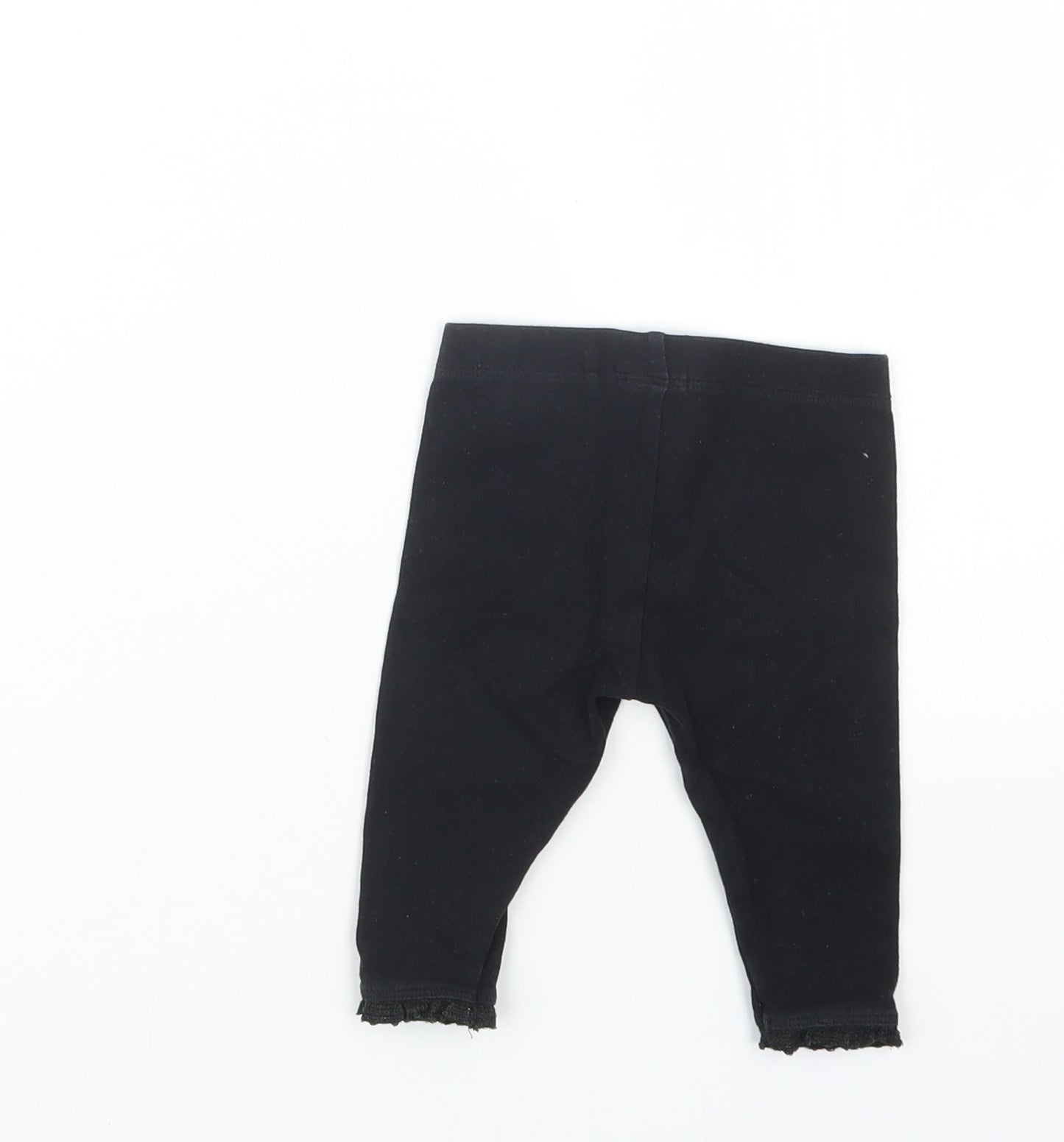 NEXT Girls Black   Capri Trousers Size 3-6 Months