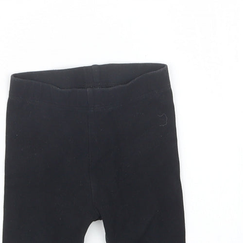 NEXT Girls Black   Capri Trousers Size 3-6 Months