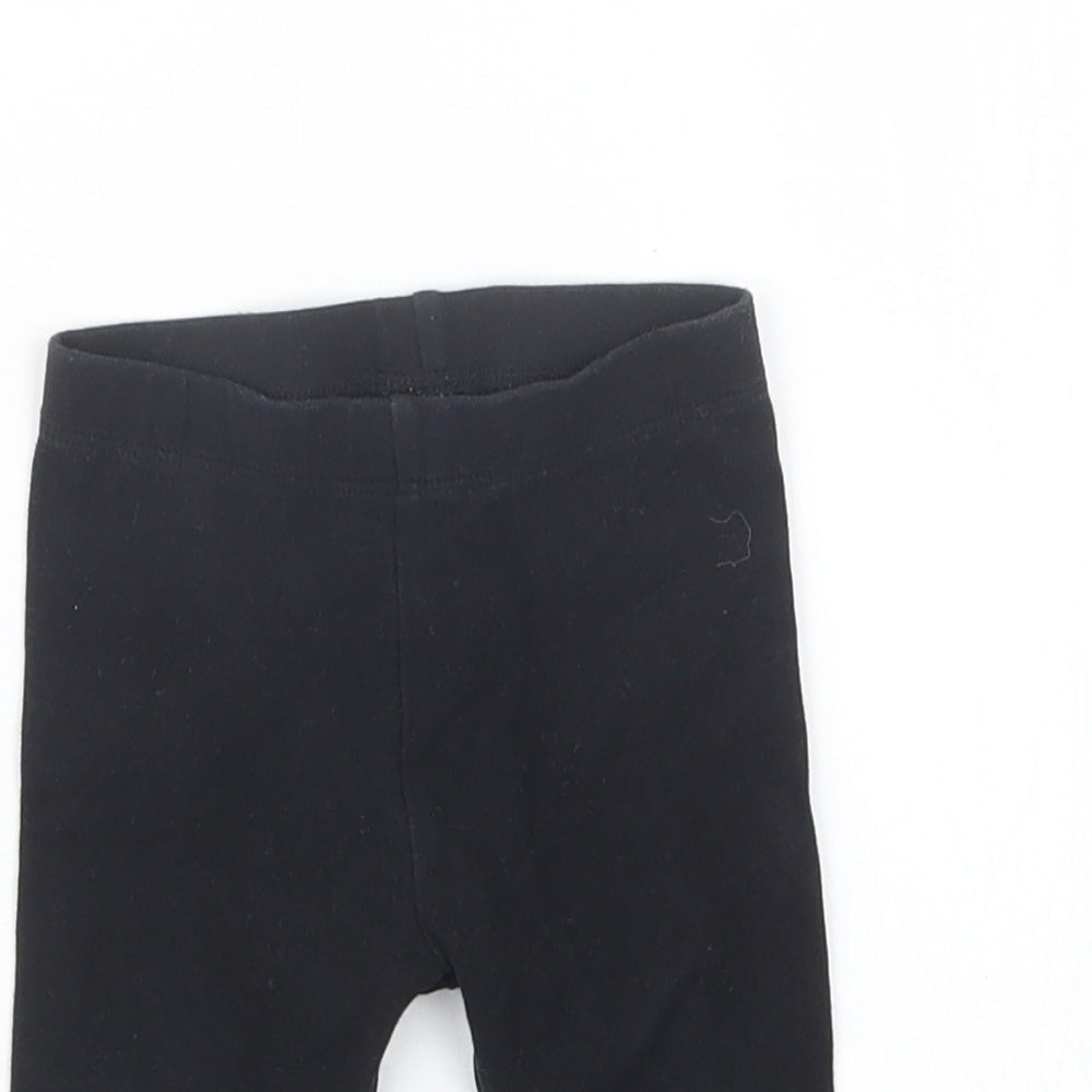 NEXT Girls Black   Capri Trousers Size 3-6 Months