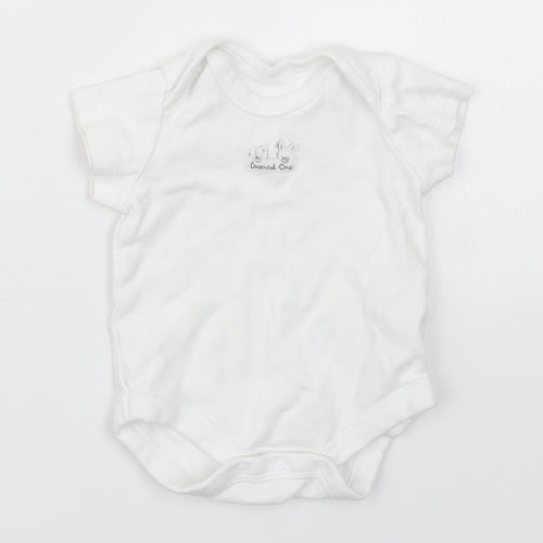 The Essential One Baby White   Babygrow One-Piece Size 0-3 Months