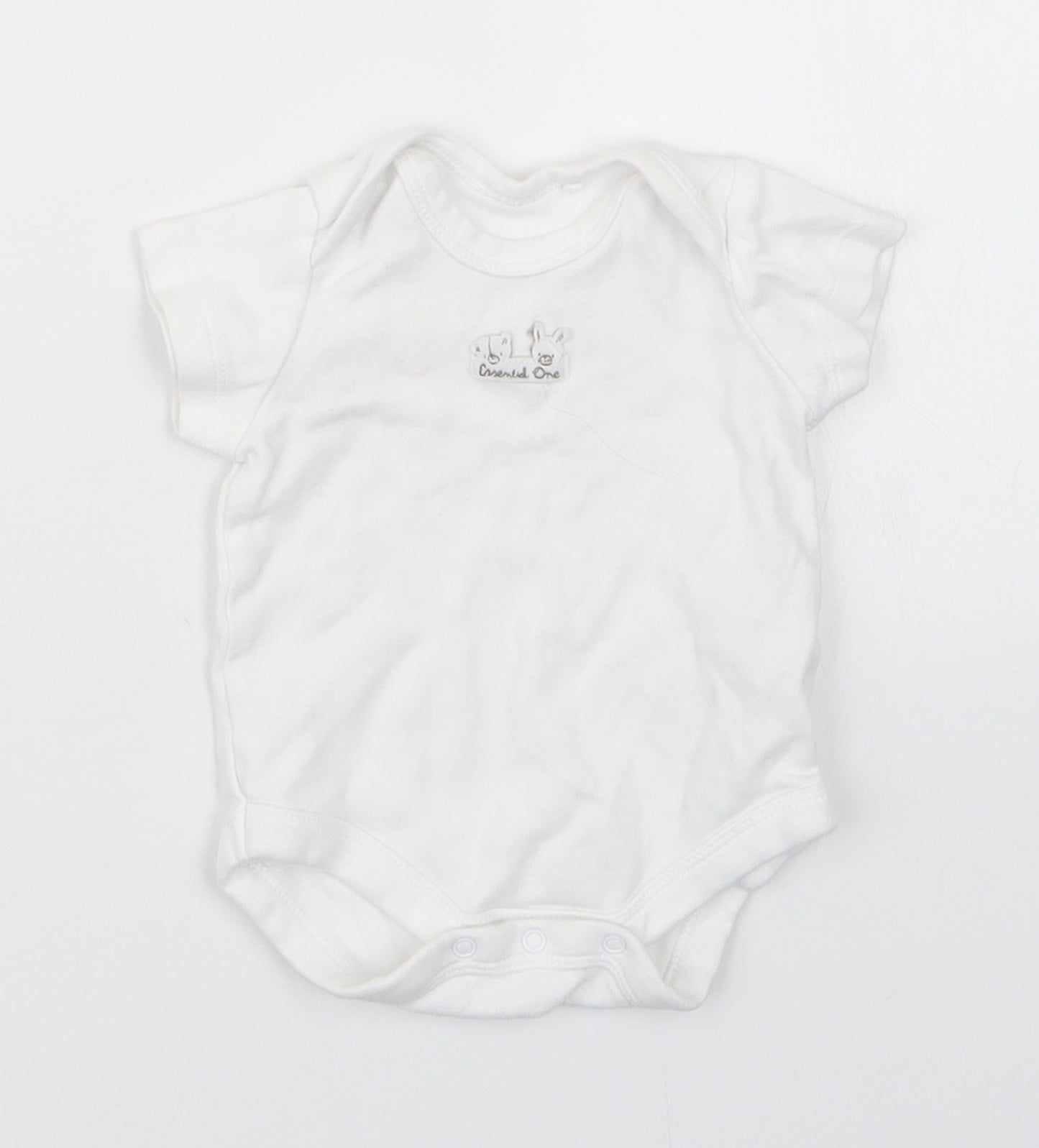 The Essential One Baby White   Babygrow One-Piece Size 0-3 Months