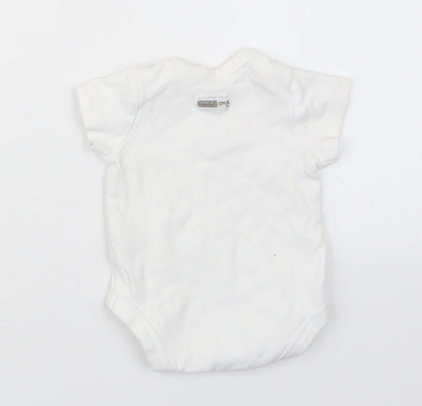 The Essential One Baby White   Babygrow One-Piece Size 0-3 Months