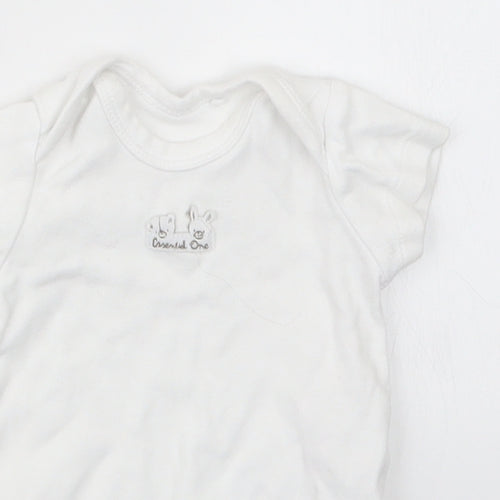 The Essential One Baby White   Babygrow One-Piece Size 0-3 Months