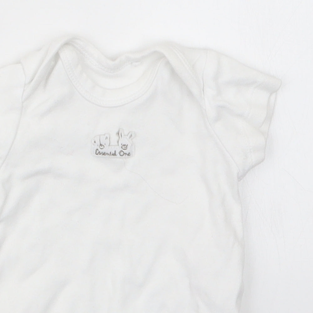 The Essential One Baby White   Babygrow One-Piece Size 0-3 Months