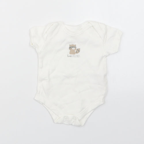 Matalan Baby White   Babygrow One-Piece Size 3-6 Months