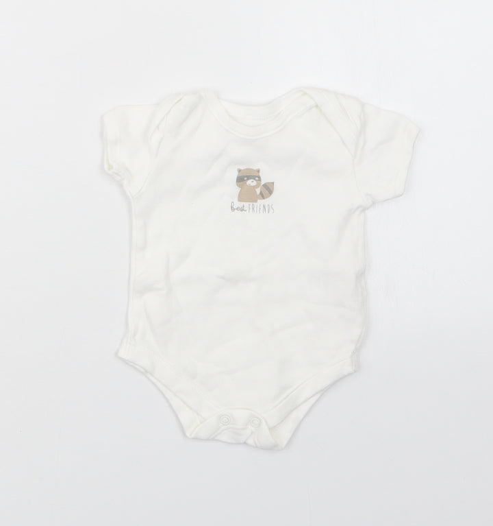 Matalan Baby White   Babygrow One-Piece Size 3-6 Months