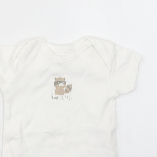 Matalan Baby White   Babygrow One-Piece Size 3-6 Months