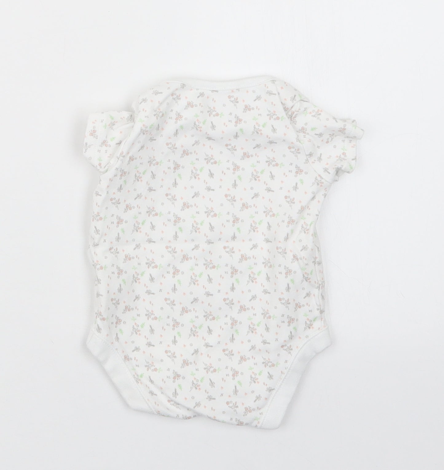 F&F Baby White Geometric  Babygrow One-Piece Size 3-6 Months
