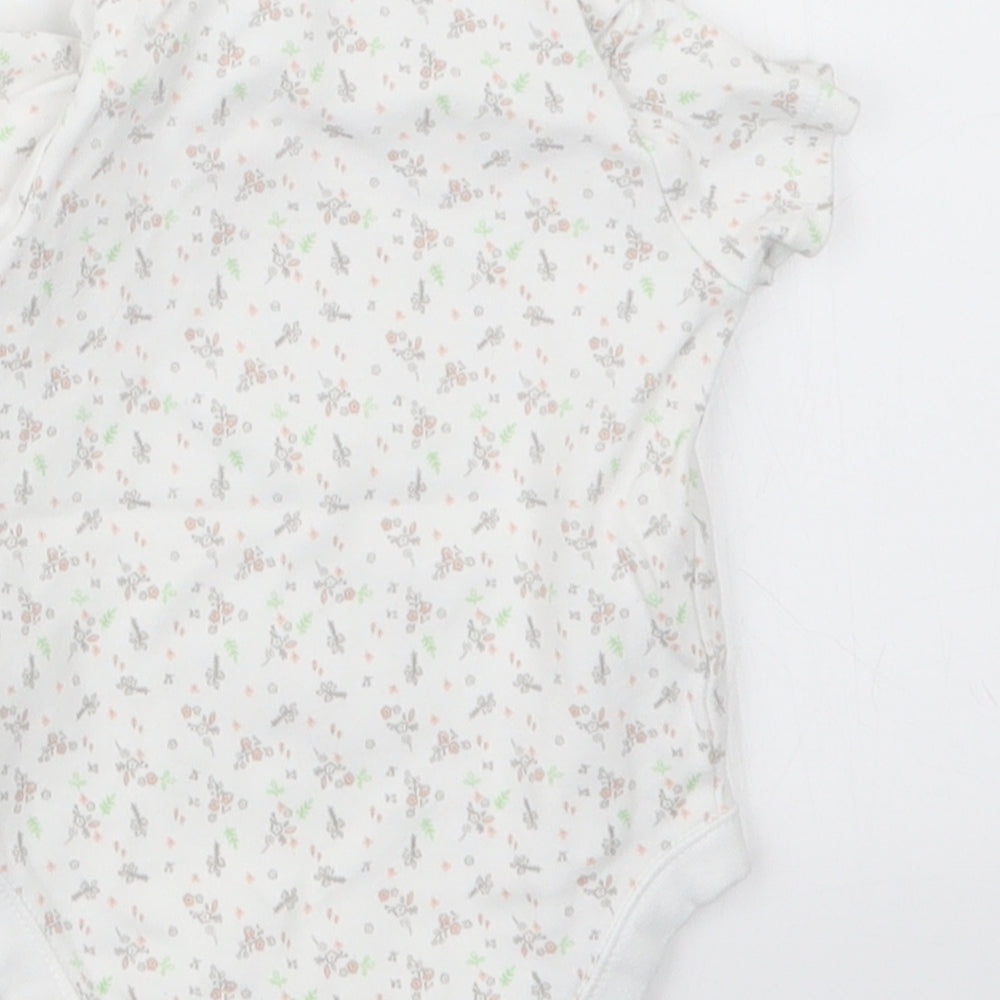 F&F Baby White Geometric  Babygrow One-Piece Size 3-6 Months