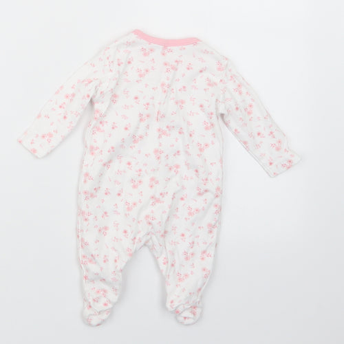 George Girls Pink Floral  Babydoll One Piece Size Newborn