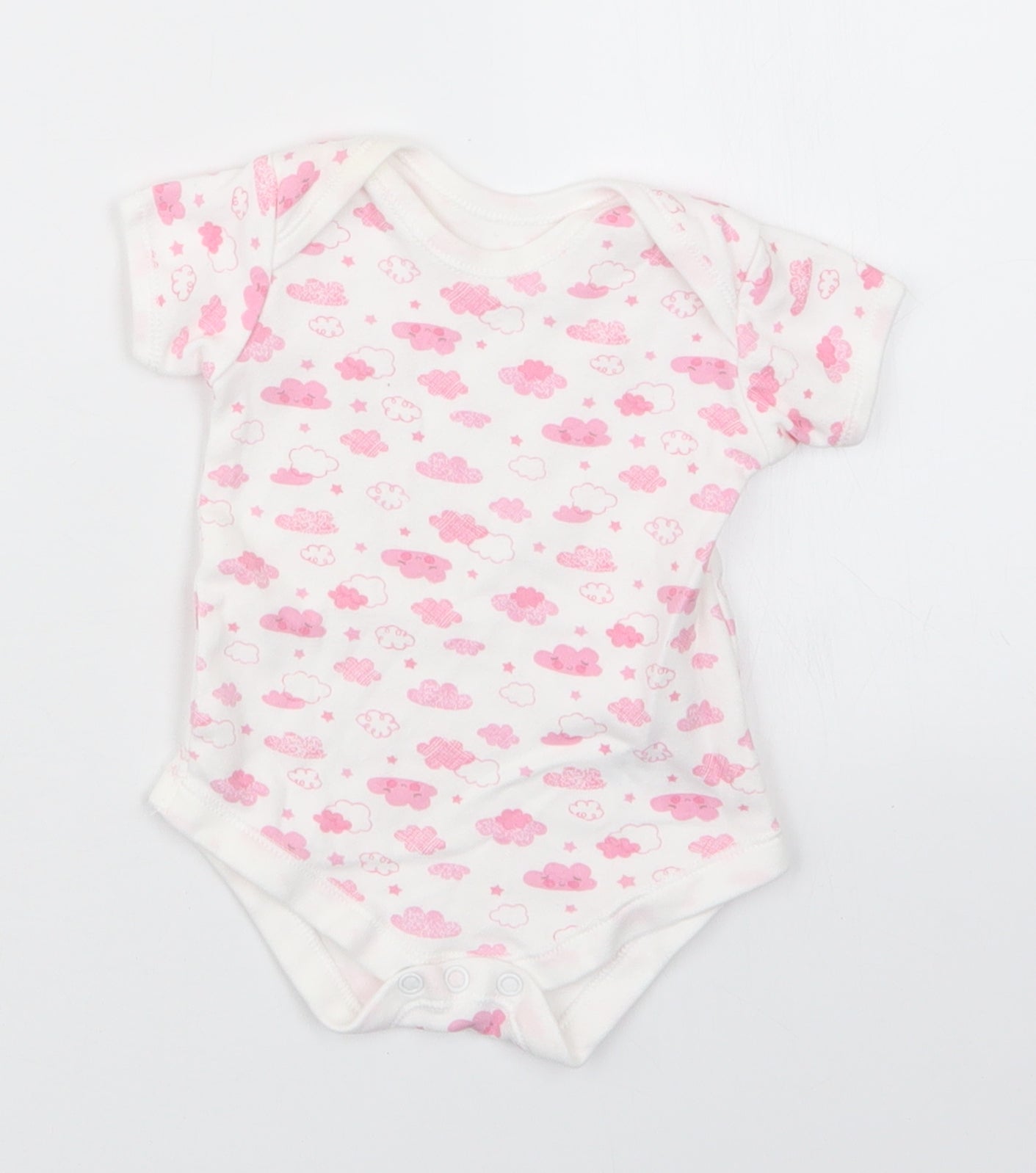 Matalan Girls Pink Geometric  Babygrow One-Piece Size 3-6 Months