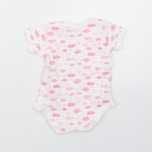 Matalan Girls Pink Geometric  Babygrow One-Piece Size 3-6 Months
