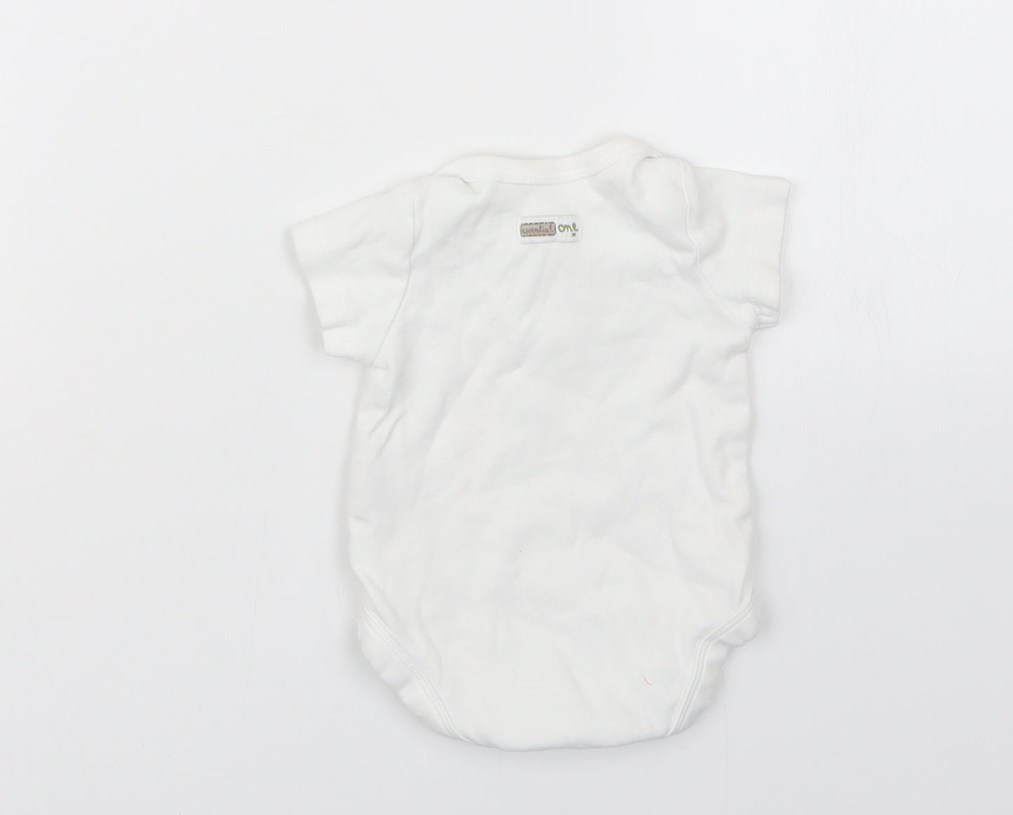 The Essential One Baby White   Babygrow One-Piece Size 0-3 Months