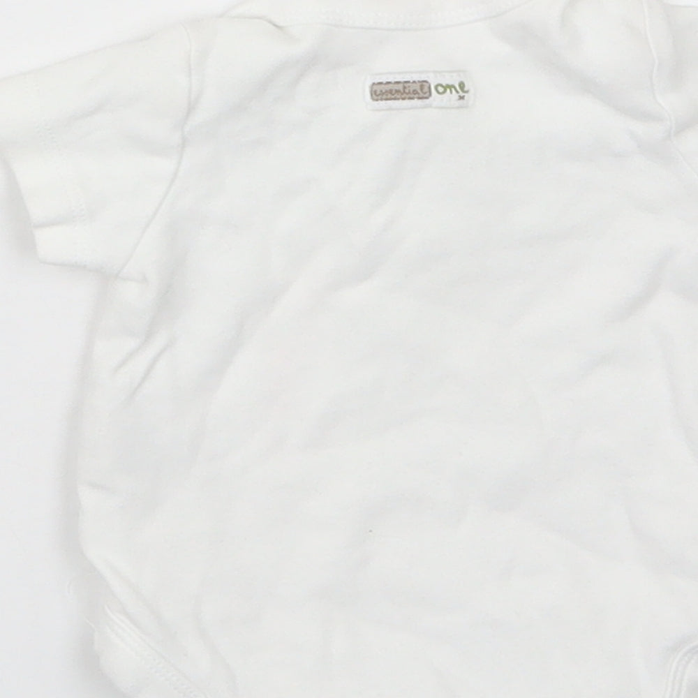 The Essential One Baby White   Babygrow One-Piece Size 0-3 Months