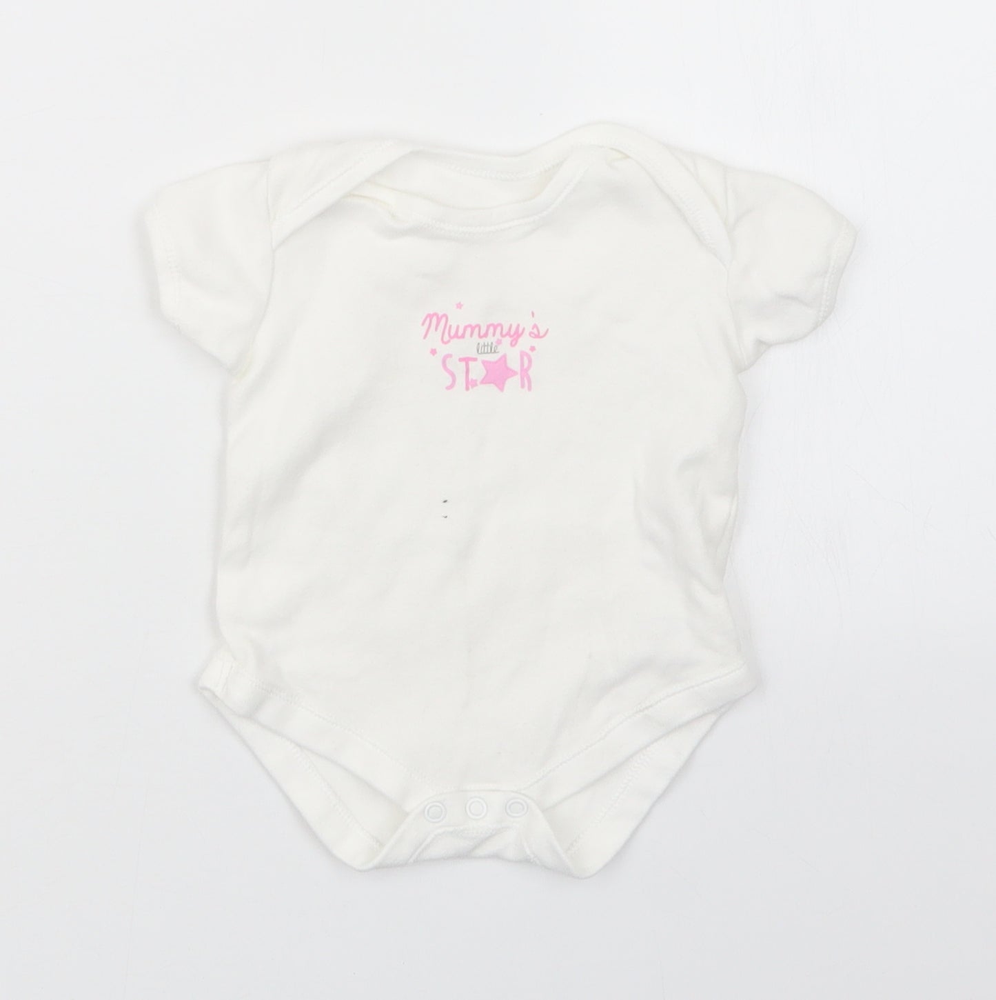 Matalan Girls White   Babygrow One-Piece Size 3-6 Months