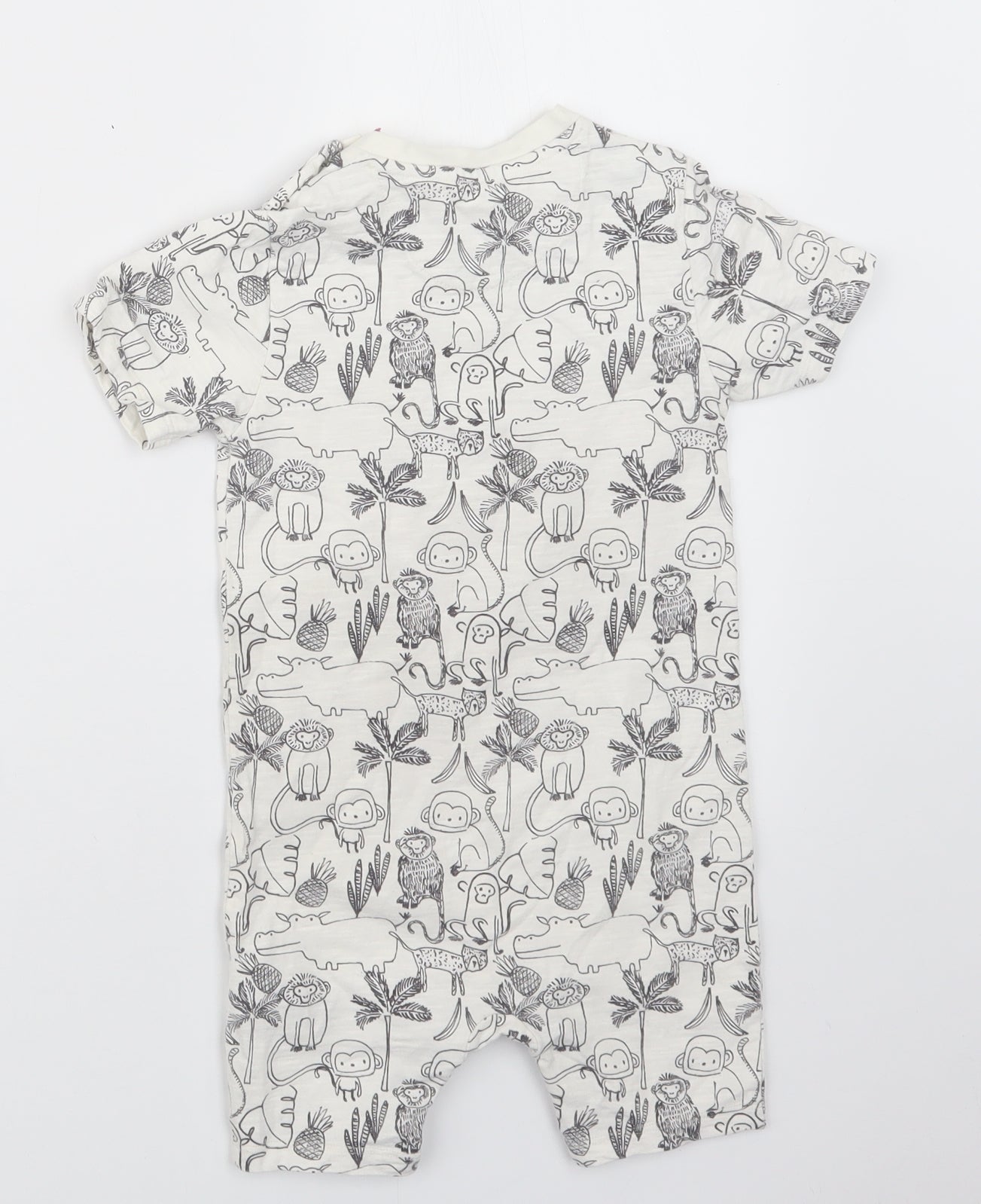 Marks and Spencer Boys White Geometric  Basic Casual Size 2-3 Years