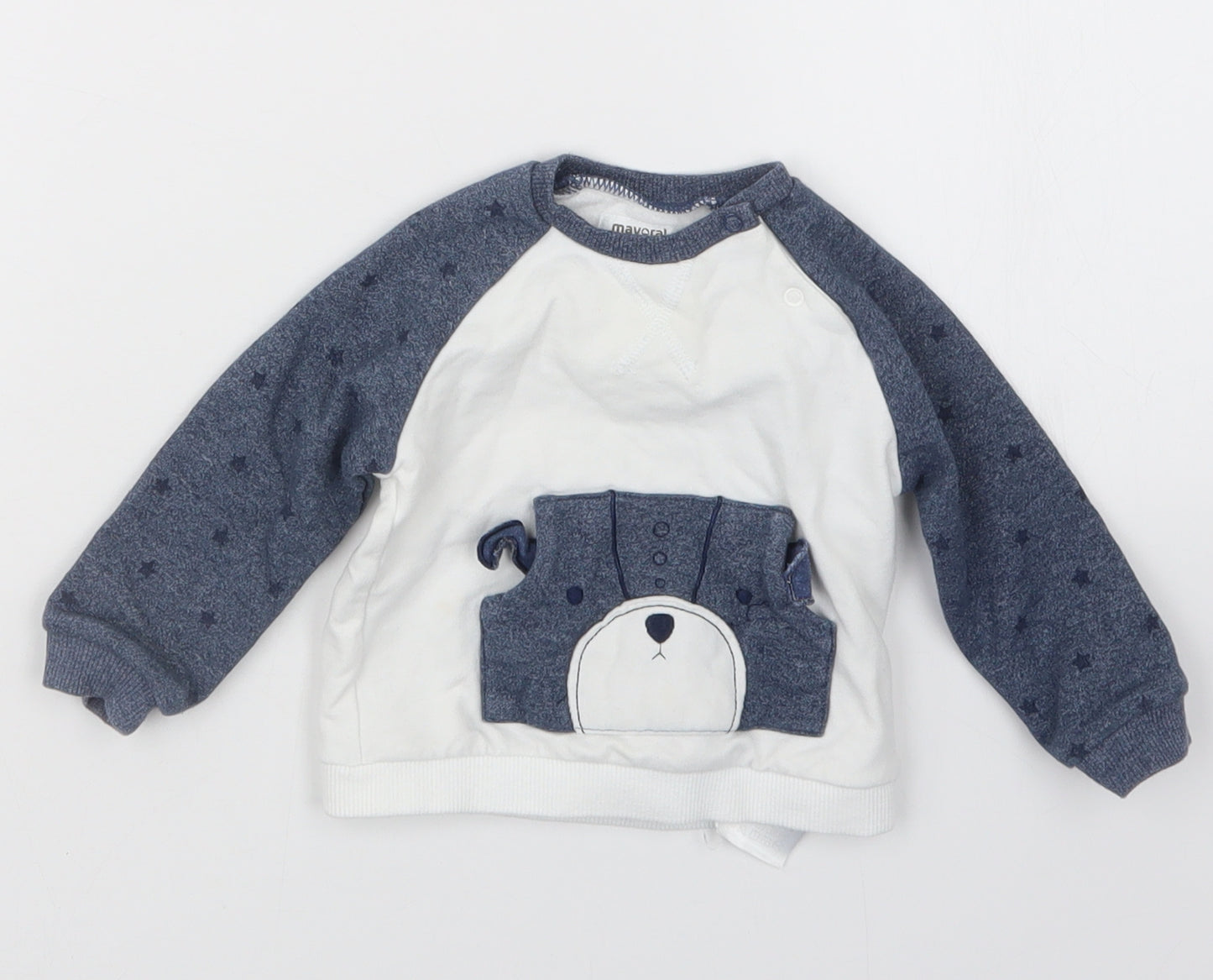 Mayoral Boys Blue   Pullover Jumper Size 6-9 Months