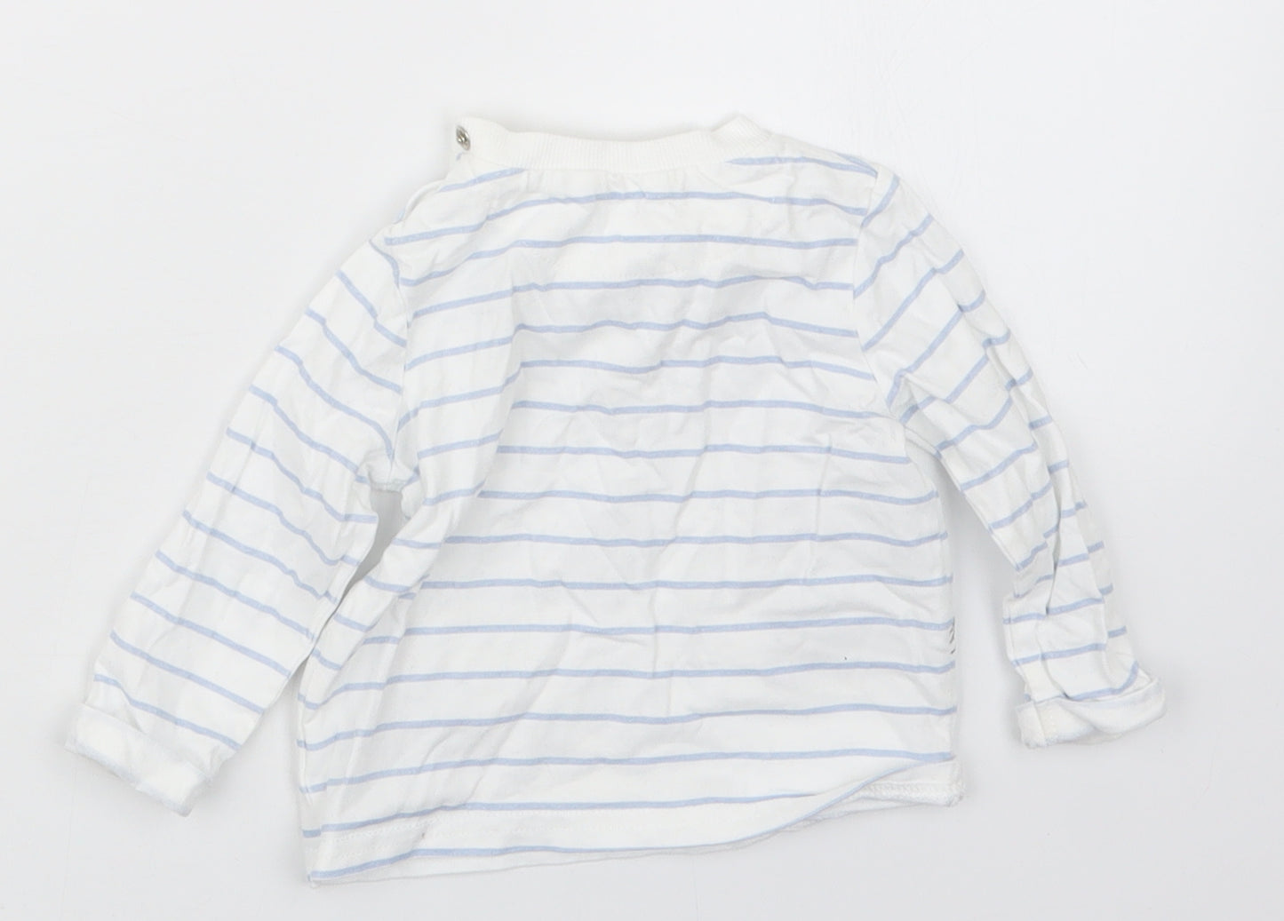TU Baby Blue Striped  Basic T-Shirt Size 6-9 Months  - Peter Rabbit