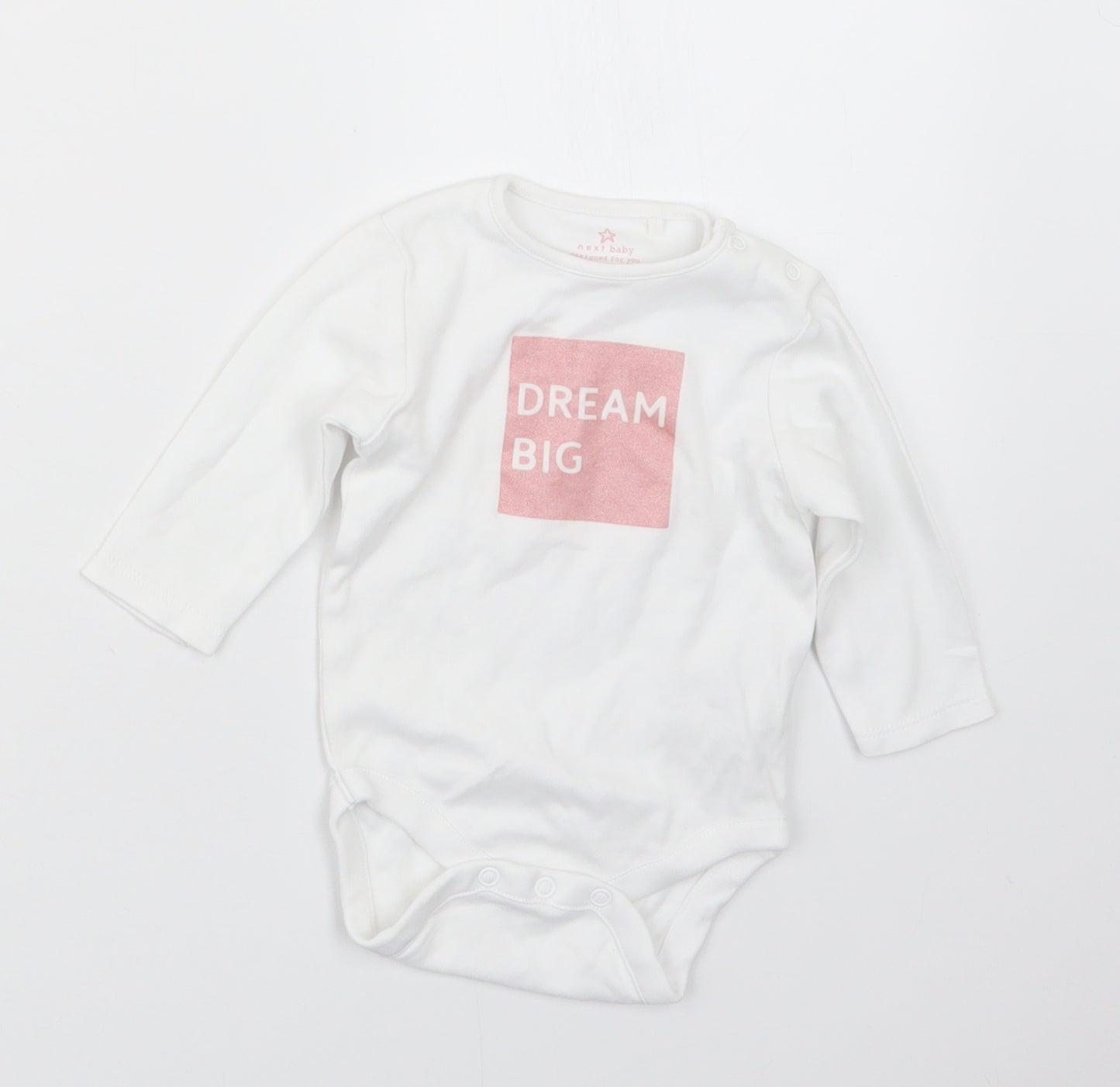 NEXT Girls White   Babygrow One-Piece Size 3-6 Months