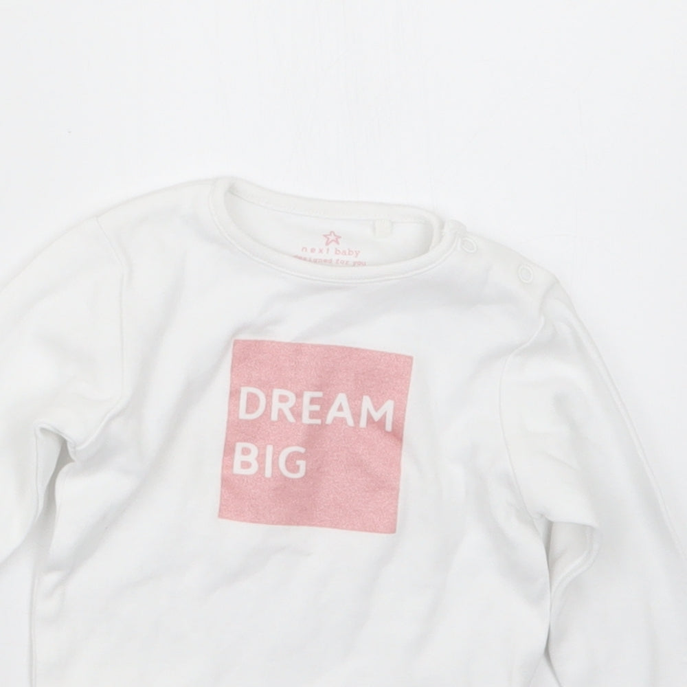 NEXT Girls White   Babygrow One-Piece Size 3-6 Months