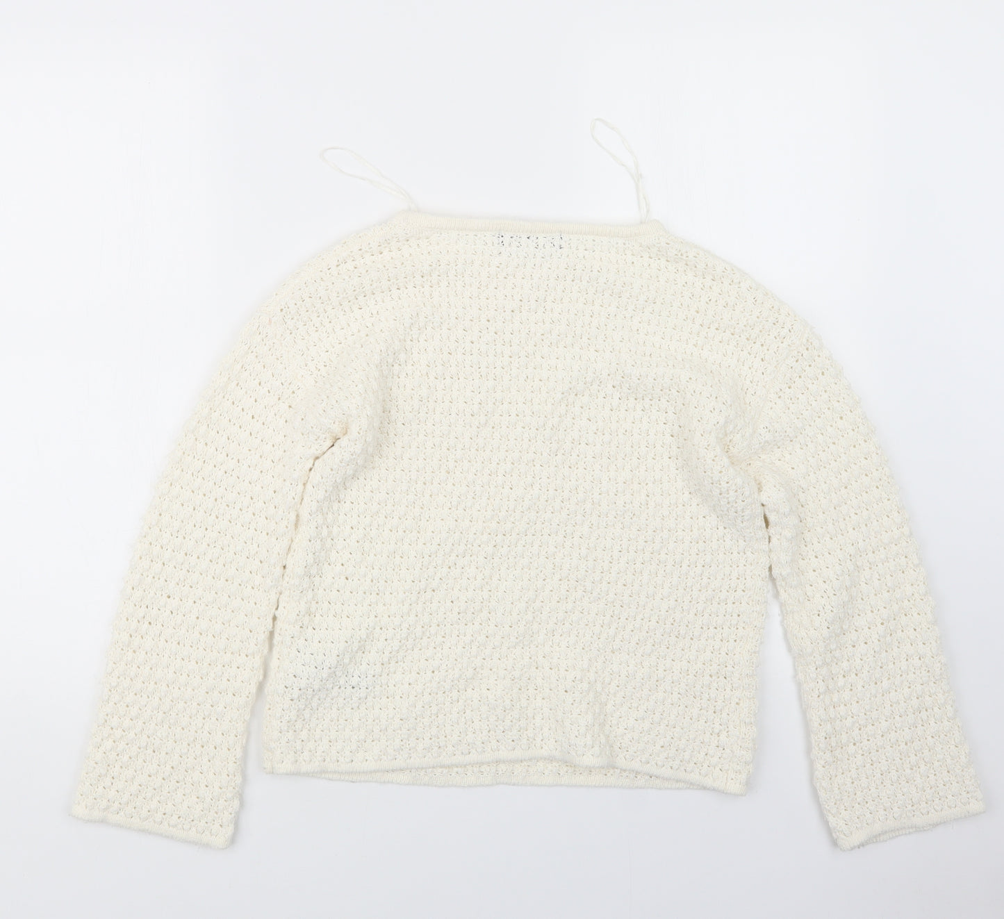 Marks and Spencer Womens Ivory  Knit Pullover Jumper Size XS