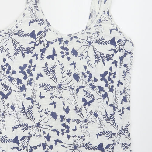 BHS Womens Blue Geometric  Camisole T-Shirt Size 14