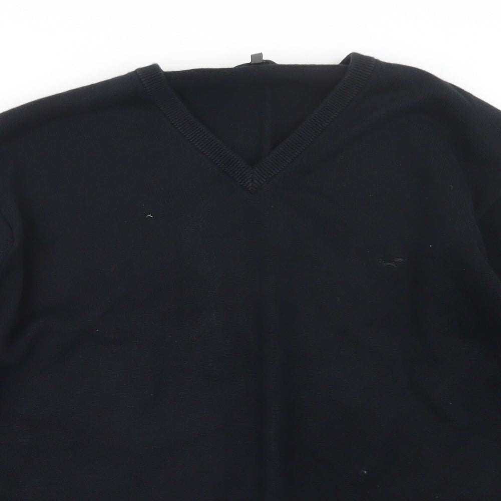 Wolsey Mens Black  Knit Pullover Jumper Size 2XL