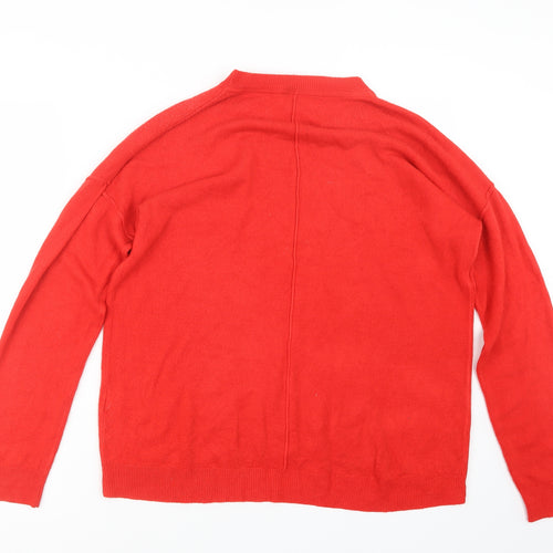Principles Womens Red  Knit Pullover Jumper Size 14