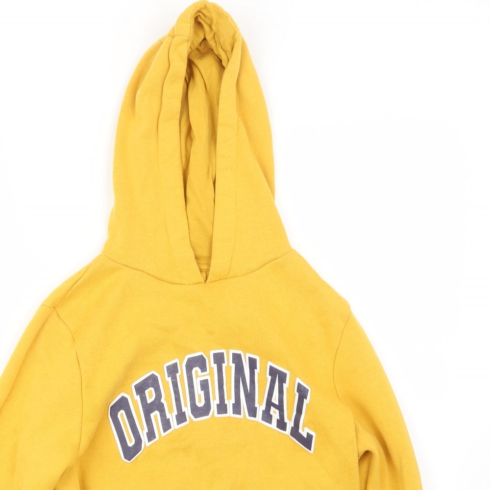 Primark Boys Yellow   Pullover Hoodie Size 13-14 Years