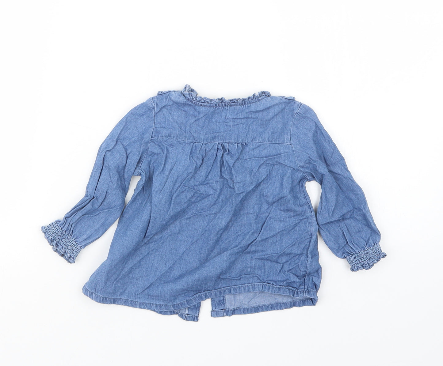 Primark Girls Blue   Basic Button-Up Size 9-12 Months