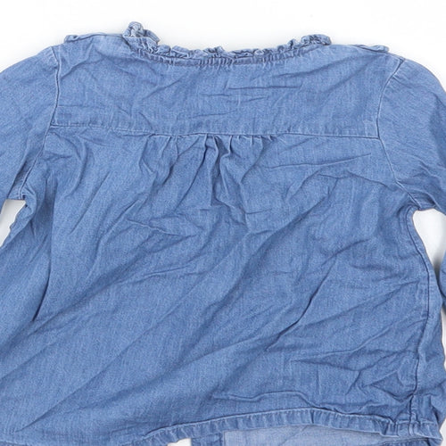 Primark Girls Blue   Basic Button-Up Size 9-12 Months