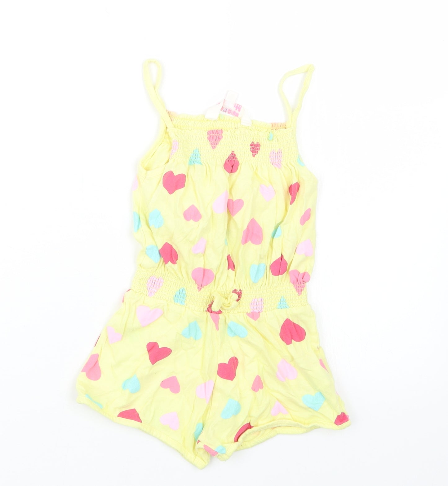 girl2girl Girls Yellow Geometric  Playsuit One-Piece Size 4-5 Years