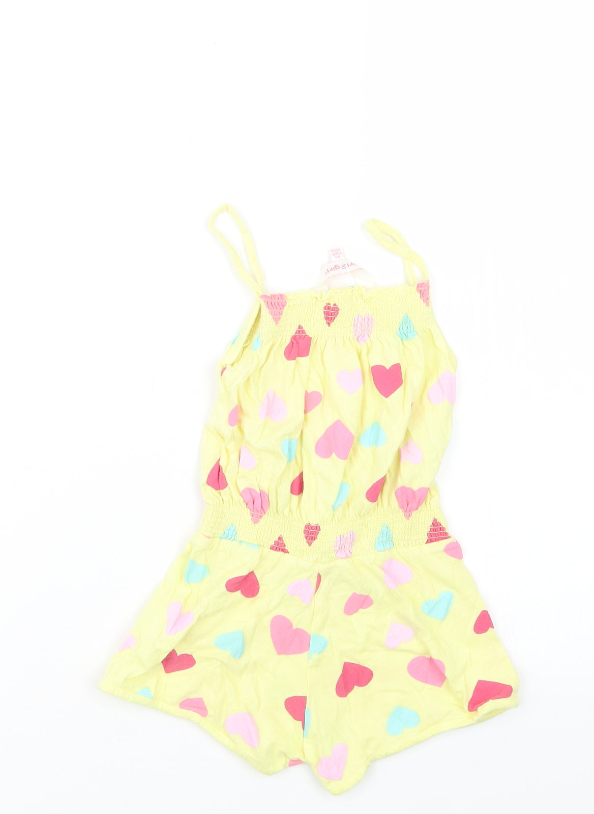 girl2girl Girls Yellow Geometric  Playsuit One-Piece Size 4-5 Years