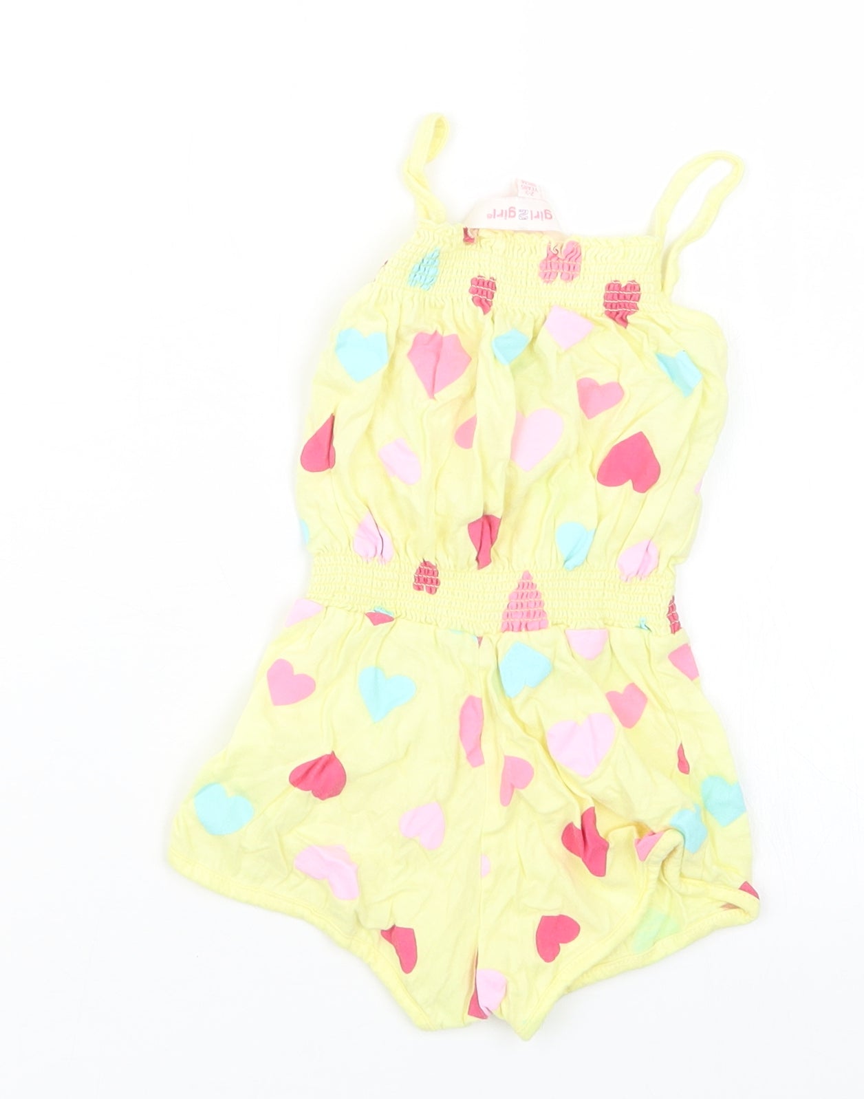 girl2girl Girls Yellow Geometric  Playsuit One-Piece Size 2-3 Years