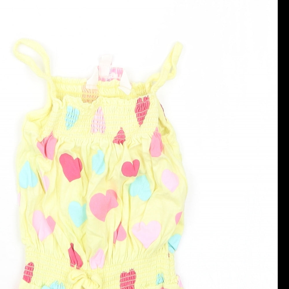girl2girl Girls Yellow Geometric  Playsuit One-Piece Size 2-3 Years