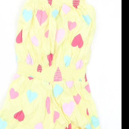 girl2girl Girls Yellow Geometric  Playsuit One-Piece Size 2-3 Years