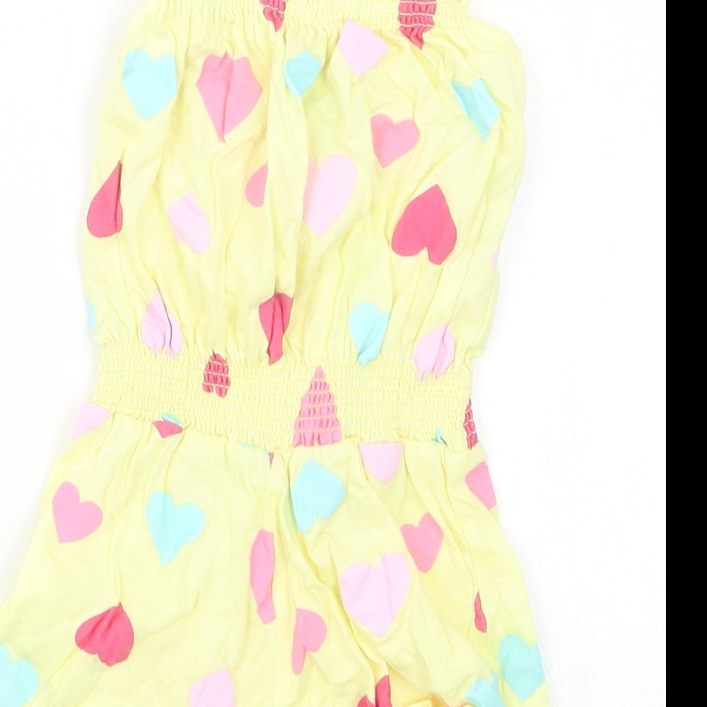girl2girl Girls Yellow Geometric  Playsuit One-Piece Size 2-3 Years