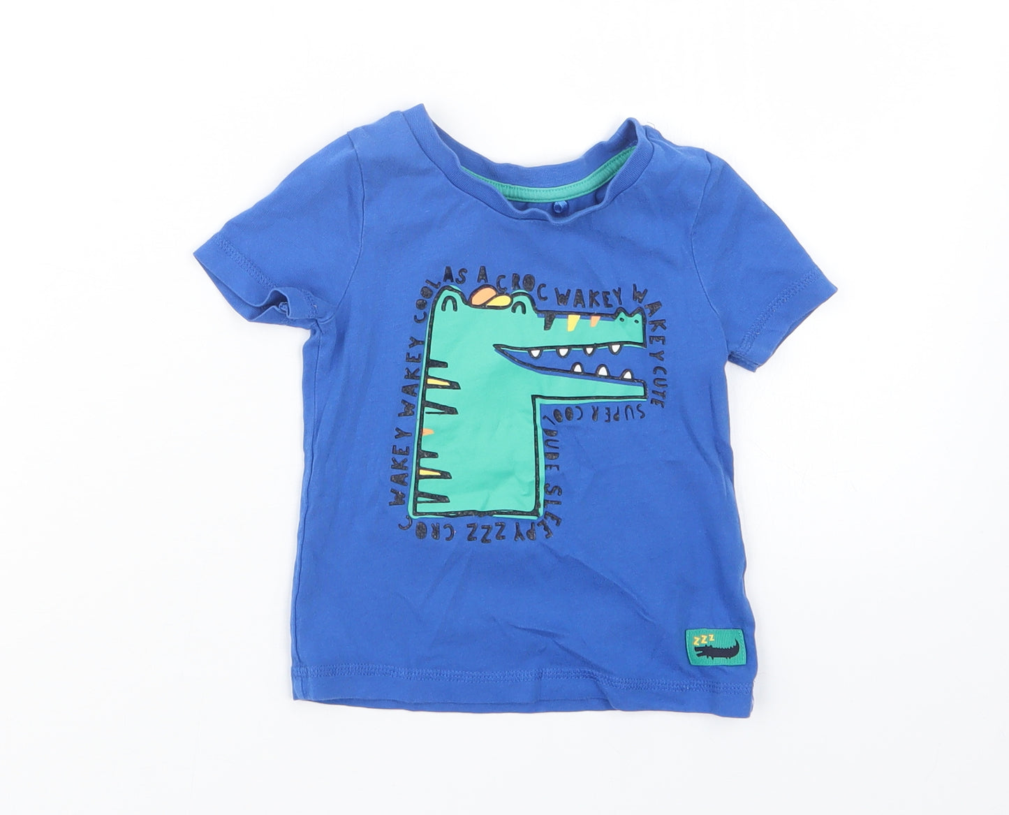 George Boys Blue   Basic T-Shirt Size 12-18 Months