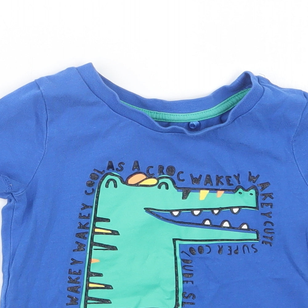 George Boys Blue   Basic T-Shirt Size 12-18 Months