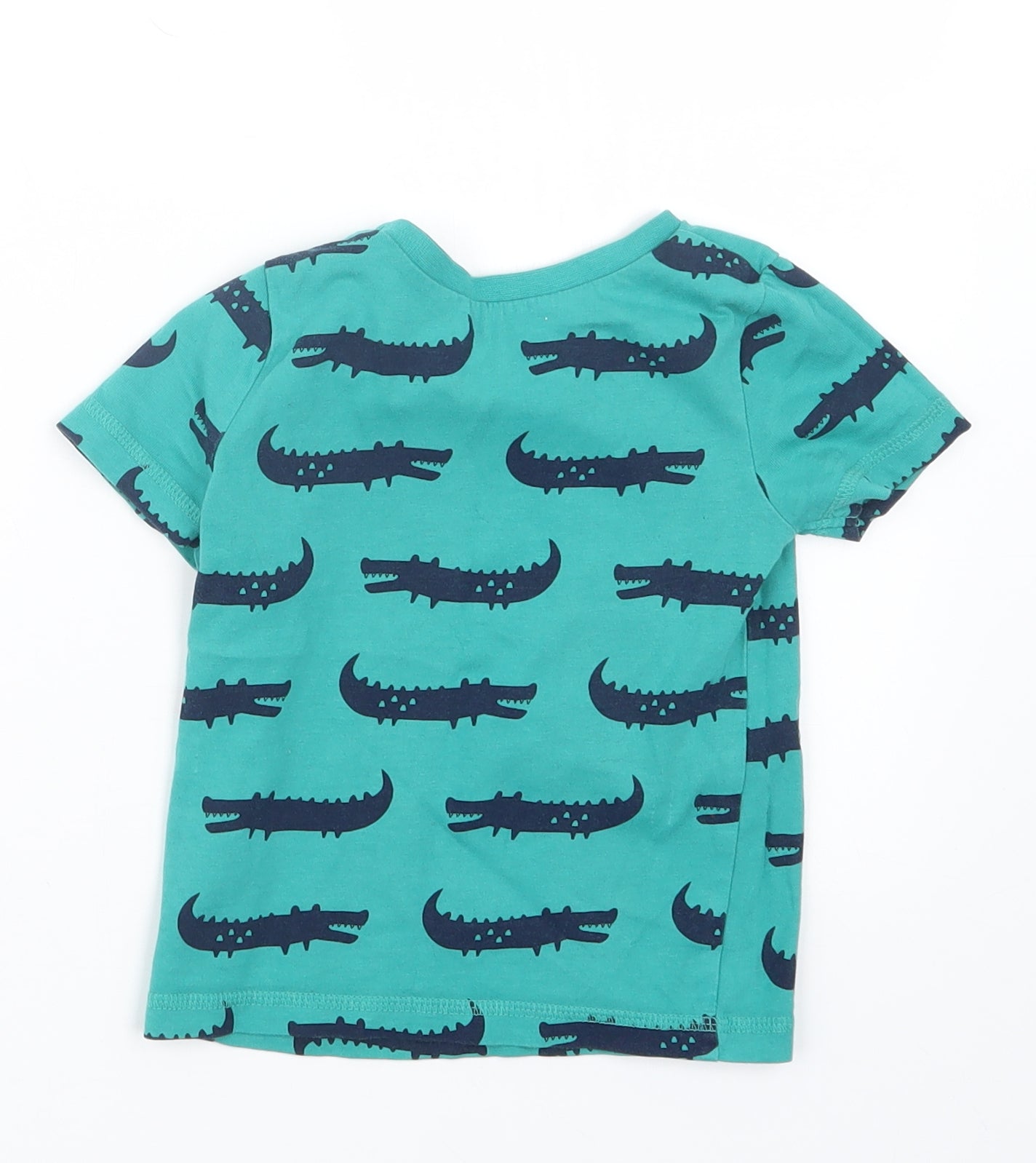 George Boys Green Geometric  Basic T-Shirt Size 18-24 Months