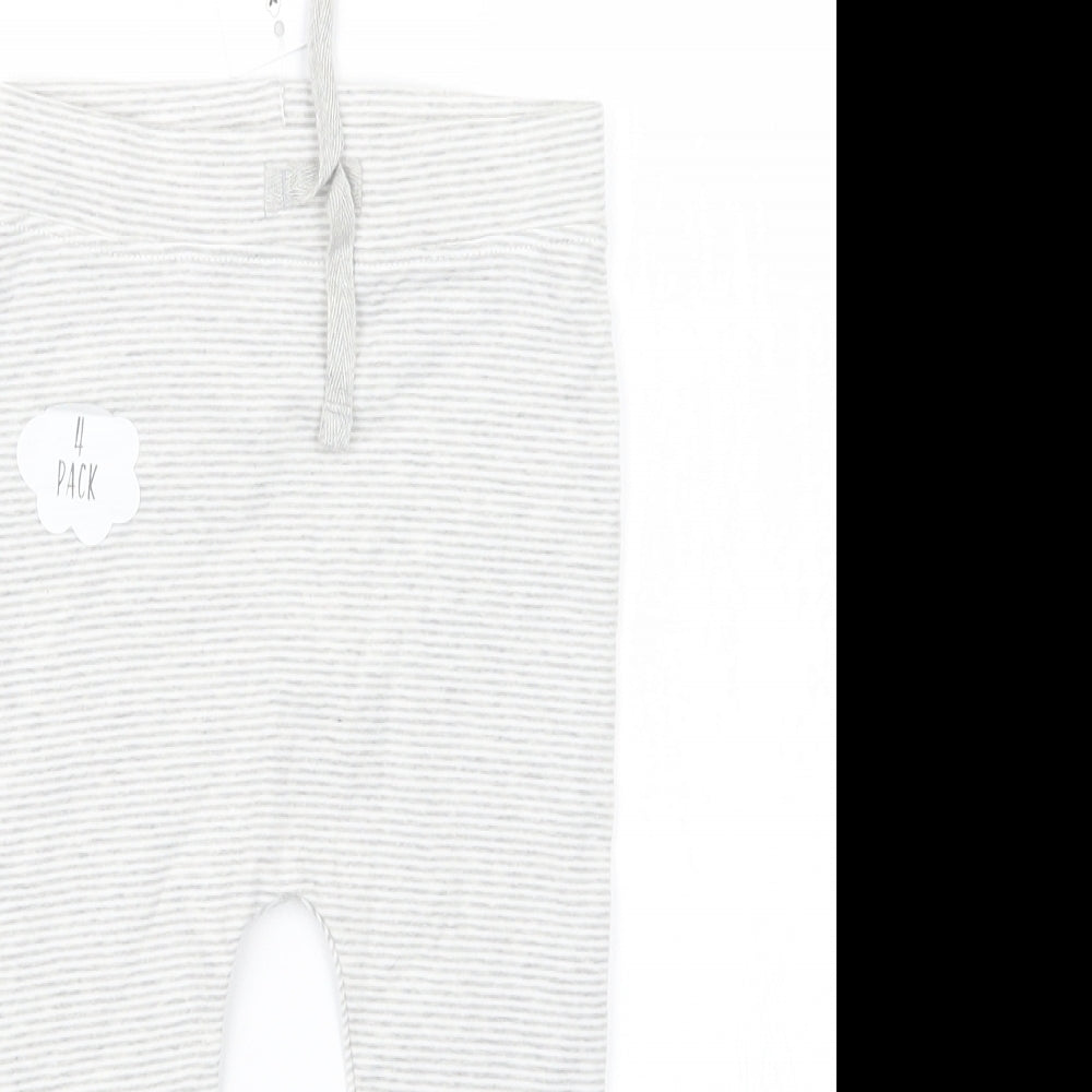 George Boys Grey Striped  Capri Trousers Size 18-24 Months
