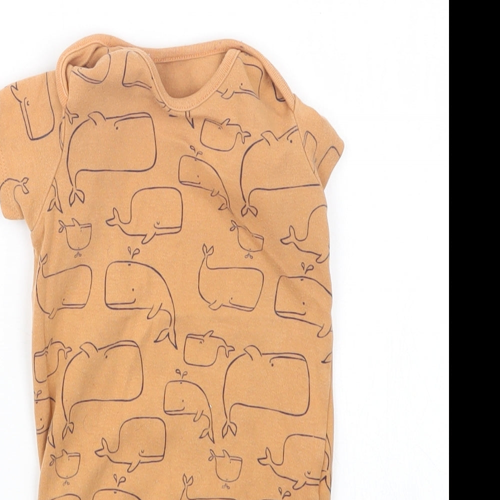 F&F Boys Brown Geometric  Babygrow One-Piece Size 18-24 Months