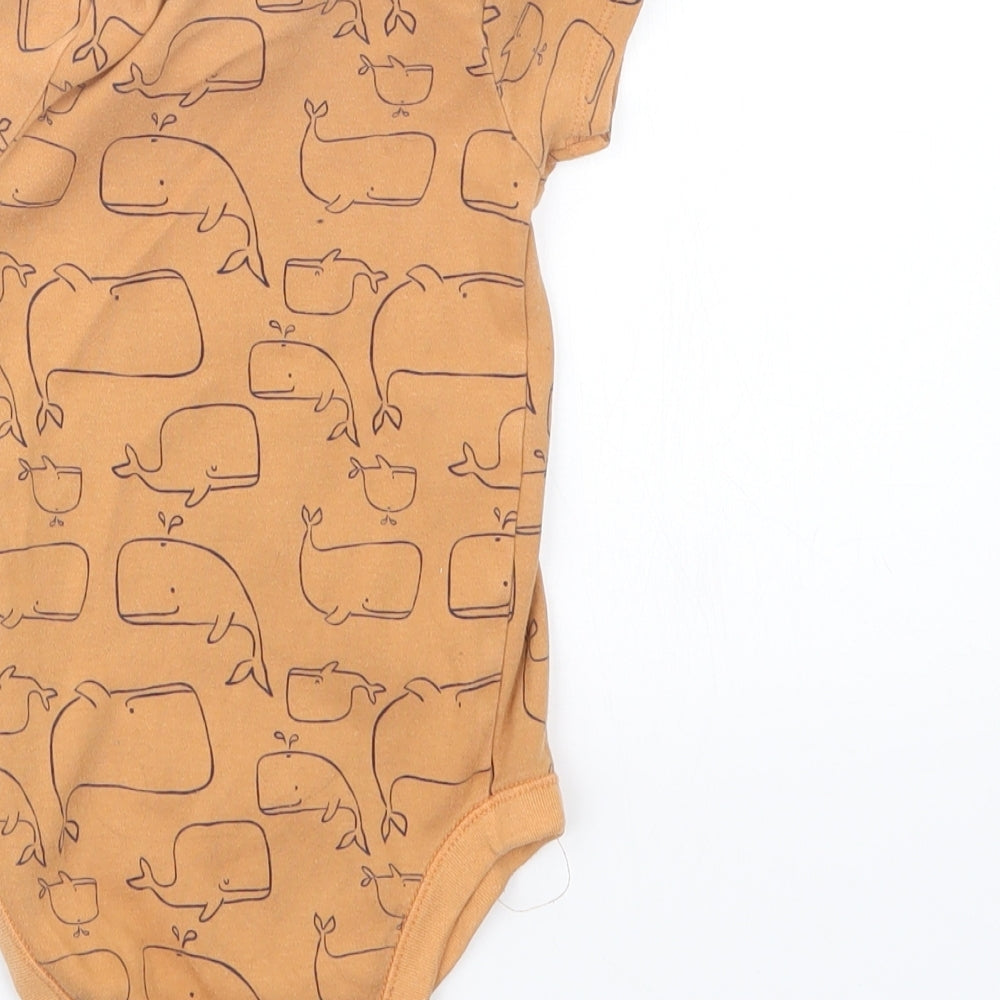 F&F Boys Brown Geometric  Babygrow One-Piece Size 18-24 Months
