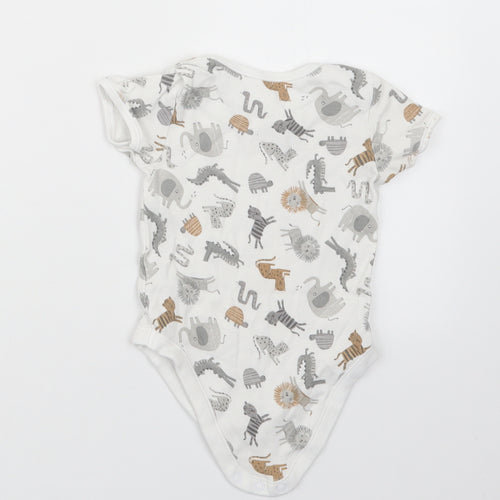 George Baby Grey Geometric  Babygrow One-Piece Size 18-24 Months