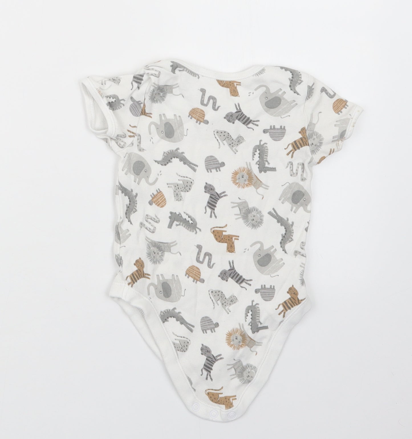 George Baby Grey Geometric  Babygrow One-Piece Size 18-24 Months
